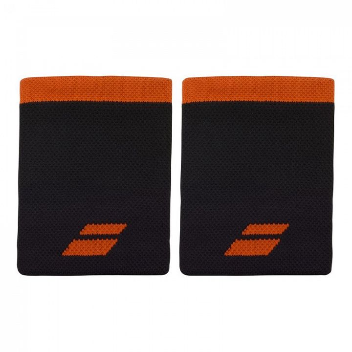 Babolat Logo Jumbo Wristband 2x Black / Light Red